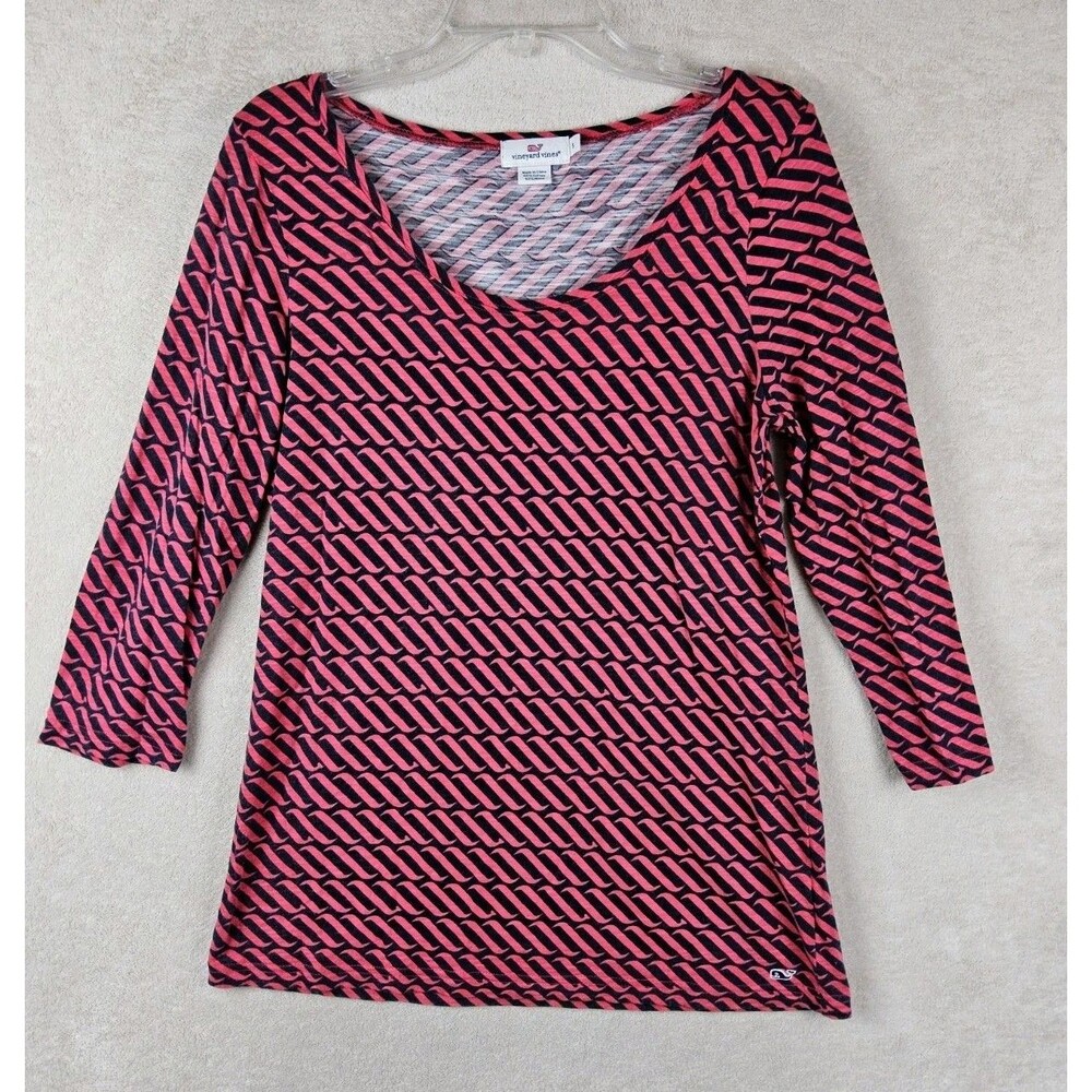Vineyard Vines Women's 3/4 Sleeve Knit Tunic Top Size S